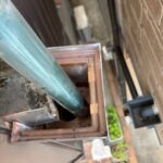 大津市三井寺町にて雨樋集水器の詰まりが原因の雨漏り修理 施工後