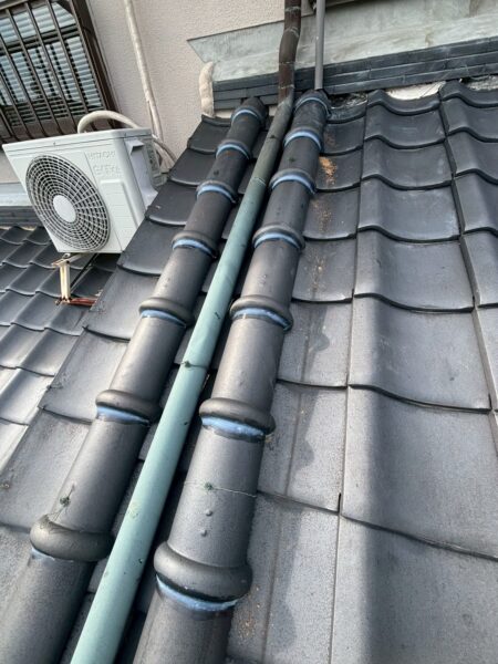 大津市にて築46年瓦屋根雨漏り修理〈下屋根の瓦ズレを補修〉 施工後2